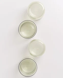 Joia Glas groß bubble smaragd 4er-Set