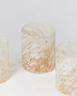 Joia Glas groß drops sand