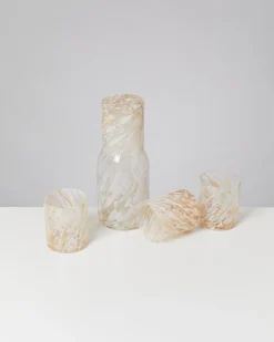 Joia Glas groß drops sand 5er-Set