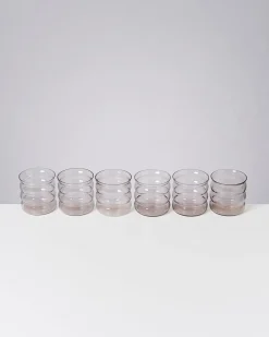 Joia Glas klein bubble grau 6er-Set