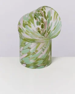 Joia Glas klein drops grün rosa