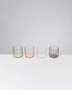 Joia Glas klein flower mix 4er-Set