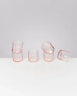 Joia Glas klein flower rosé
