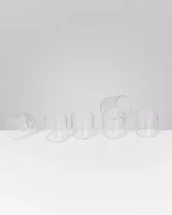 Joia Glas klein flower transparent 6er-Set
