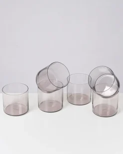 Joia Glas klein grau 6er-Set