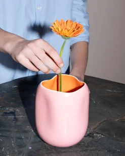 João Vase M rosa orange
