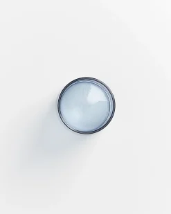 Leiria Glas klein riffled blau