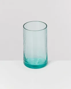 Leiria Glas klein riffled grün