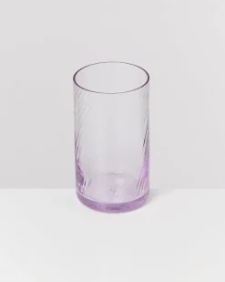 Leiria Glas klein riffled lila