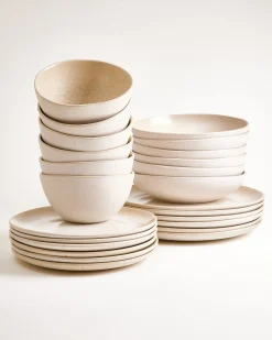 Lorosa Geschirr-Set sand 24-teilig