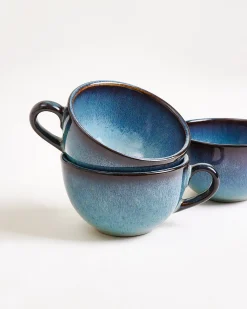 Madeira Cappuccinotasse classic grünblau