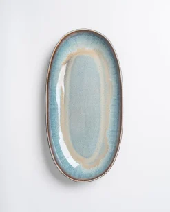 Madeira Servierplatte XL grünblau