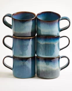 Madeira Tasse groß Nódoa grünblau 6er-Set