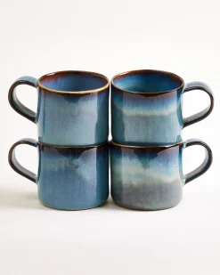Madeira Tasse groß Nódoa grünblau 4er-Set