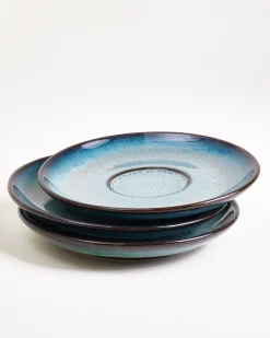Madeira Teetasse & Untertasse groß classic grünblau 6er-Set