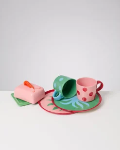 MaM x Isis Maria Geschirr-Set Palm Dot mix 5-teilig