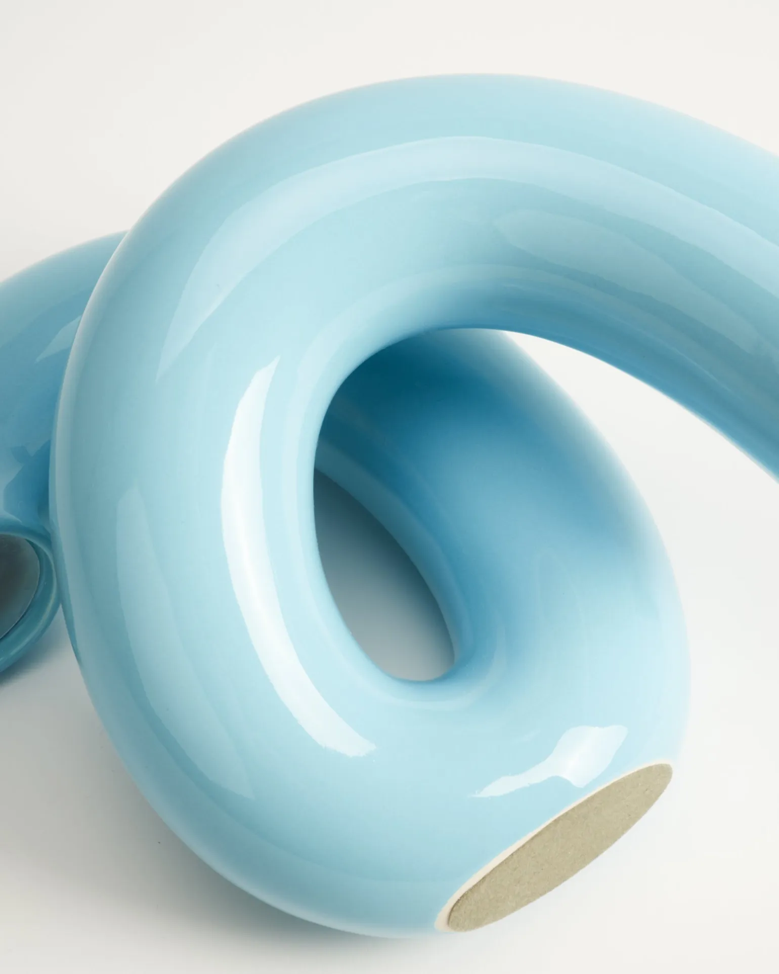 MaM x Ju Schnee Keramiklampe hellblau