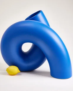 MaM x Ju Schnee Vase XL blau