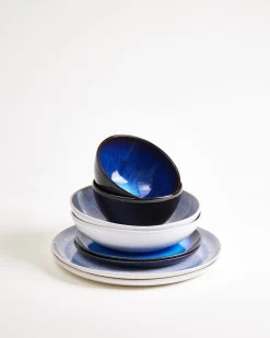 Melides Geschirr-Set deepseablue stoneblue 8-teilig