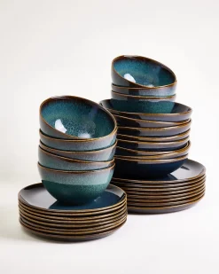 Melides Geschirr-Set oceanblue 32-teilig