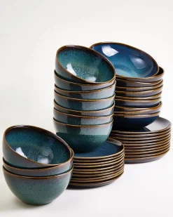 Melides Geschirr-Set oceanblue 40-teilig