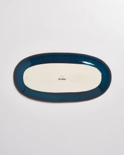 Melides Servierplatte L oceanblue