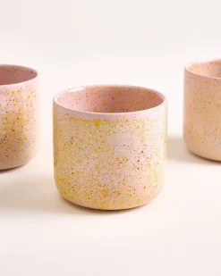 Nódoa Becher groß gesprenkelt rosa