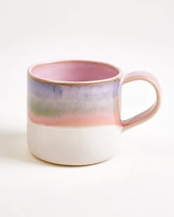 Nódoa Tasse groß dipped rosa blau