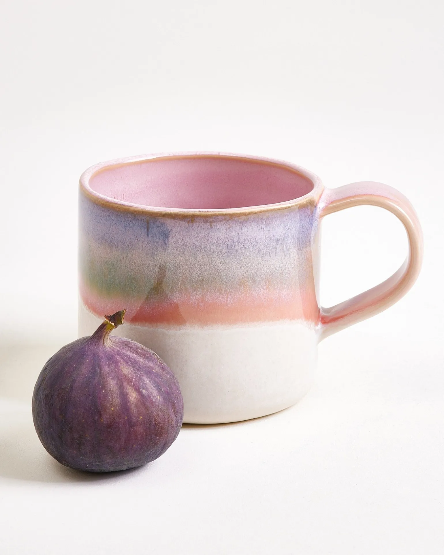 Nódoa Tasse groß dipped rosa blau
