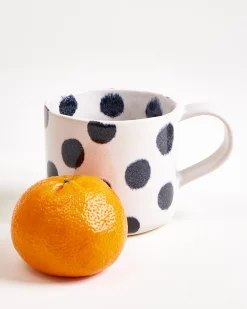 Nódoa Tasse groß gepunktet schwarz