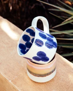 Nódoa Tasse groß gepunktet blau