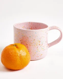 Nódoa Tasse groß gesprenkelt rosa 4er-Set