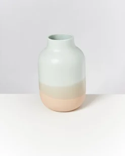 Nuno Vase L hellblau sand