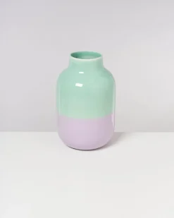 Nuno Vase L mint lila