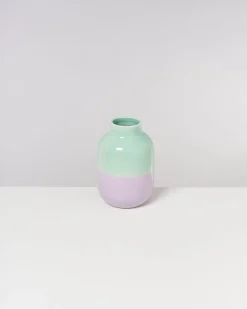 Nuno Vase M mint lila