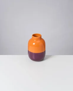 Nuno Vase M orange lila