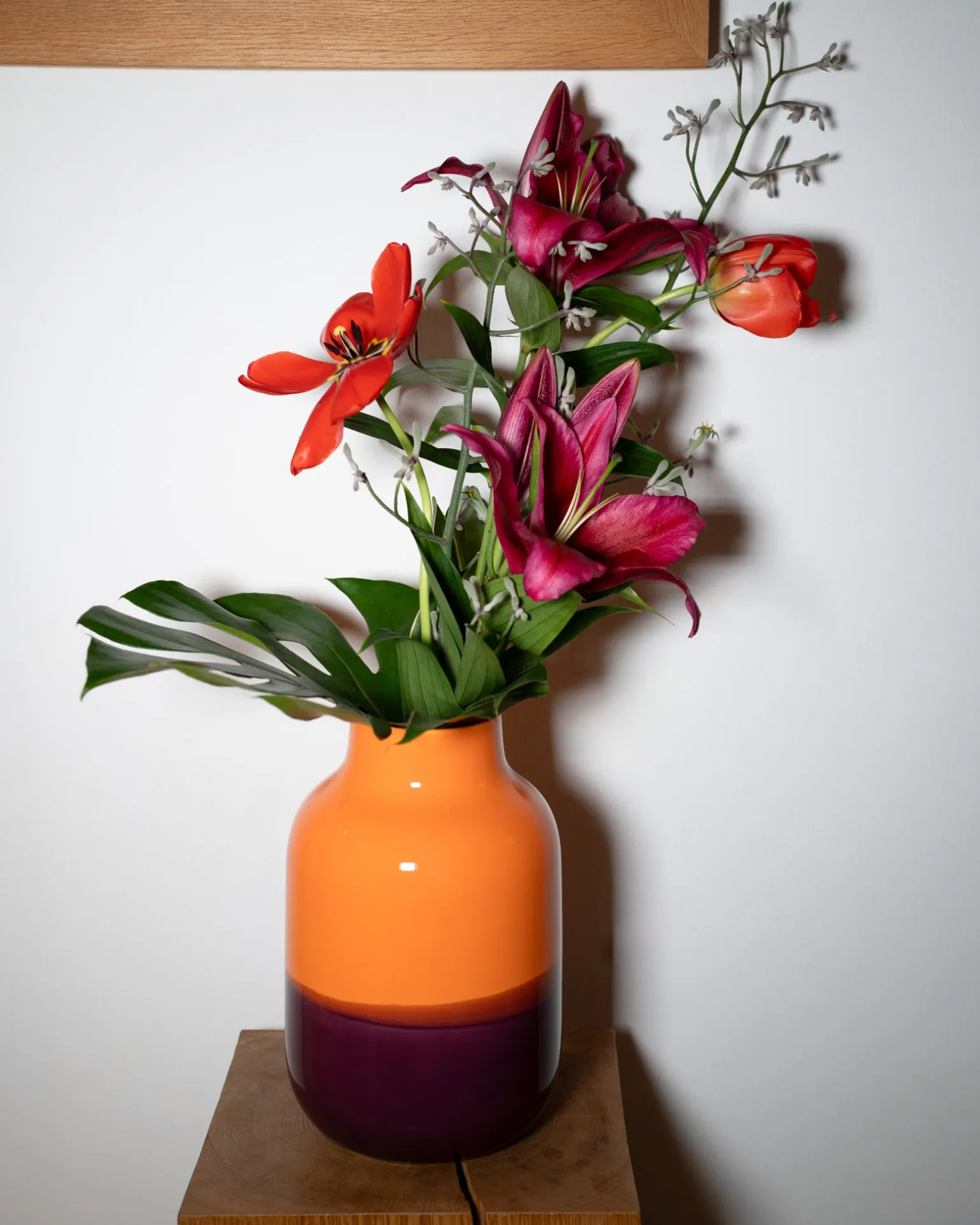 Nuno Vase M orange lila