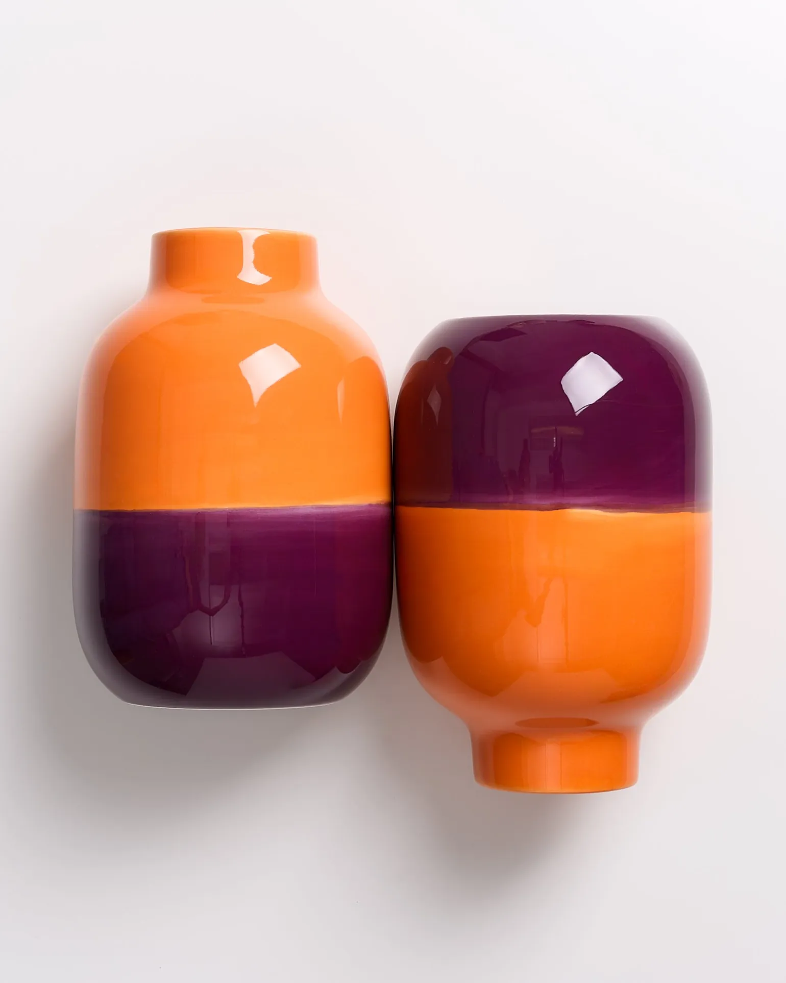 Nuno Vase M orange lila