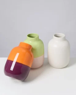 Nuno Vase M orange lila