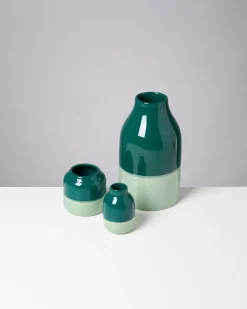 Nuno Vase S dunkelgrün salbei