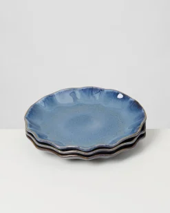 Pérola Teller klein shell dunkelblau