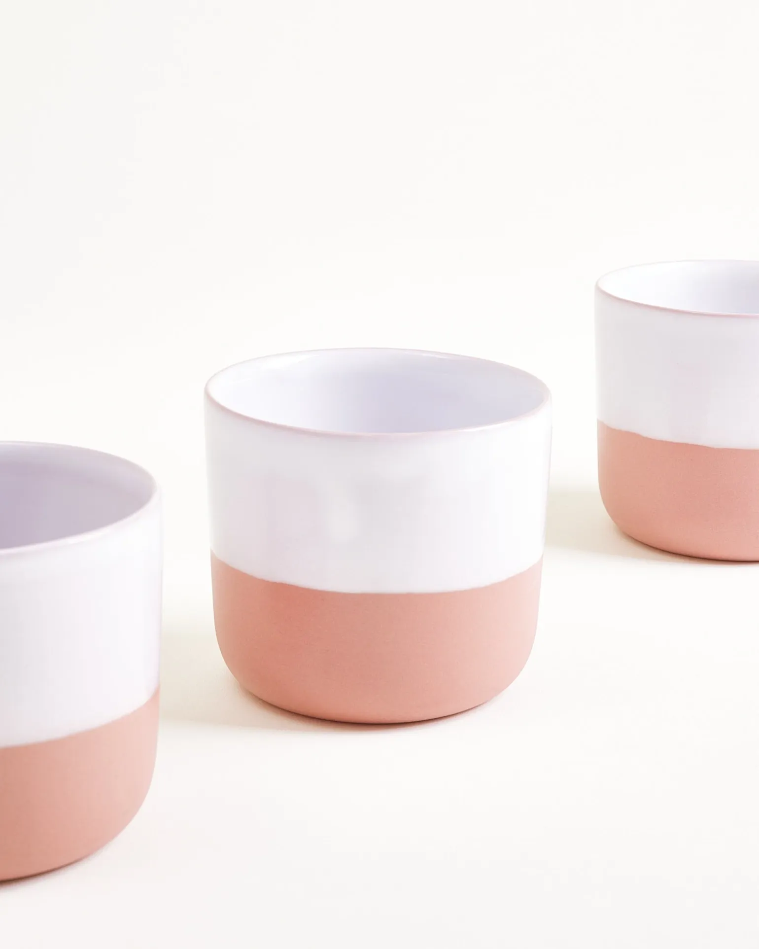 Seda Becher klein rosé weiß 4er-Set