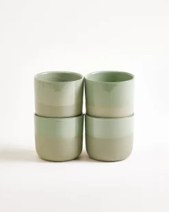 Seda Becher klein salbeigrün 4er-Set