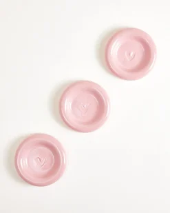Seia Espressotasse & Espressountertasse Herz rosa