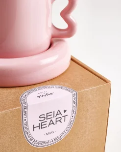 Seia Geschenk-Set Herz rosa burgund 3-teilig