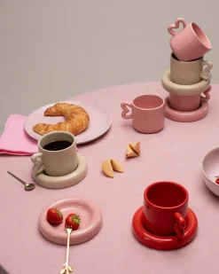 Seia Tasse & Untertasse Herz sand