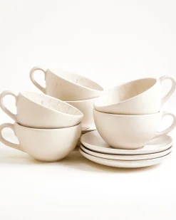 Sintra Teetasse & Untertasse groß classic sand 6er-Set