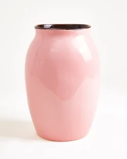 Sombra Vase L rosa braun