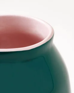 Sombra Vase S dunkelgrün rosé