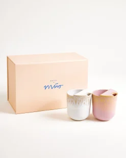To-Go Becher klein Geschenk-Set sand rosé 3-teilig